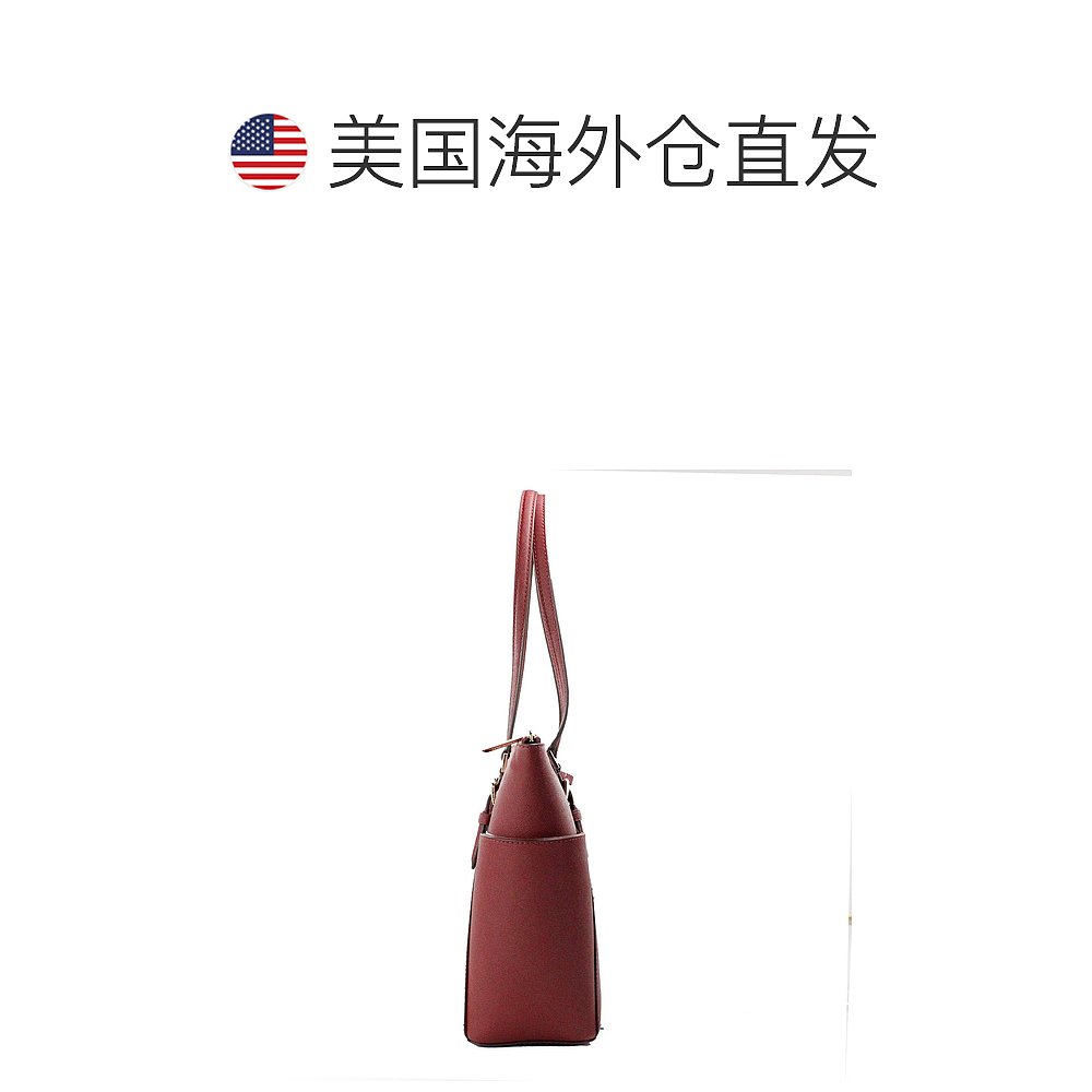 Michael Kors Charlotte Cherry 大号皮革顶部拉链手提包女士钱包 - 图1