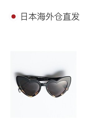 日本直邮SAINT LAURENT 女士心形标志太阳镜 471894 Y9901 SL 181