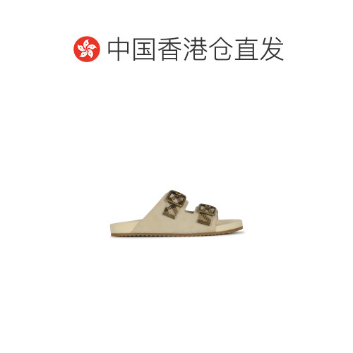 香港直邮BURBERRY 女士凉鞋 8118612C2918 SS2026 浅棕色 Embroid - 图1