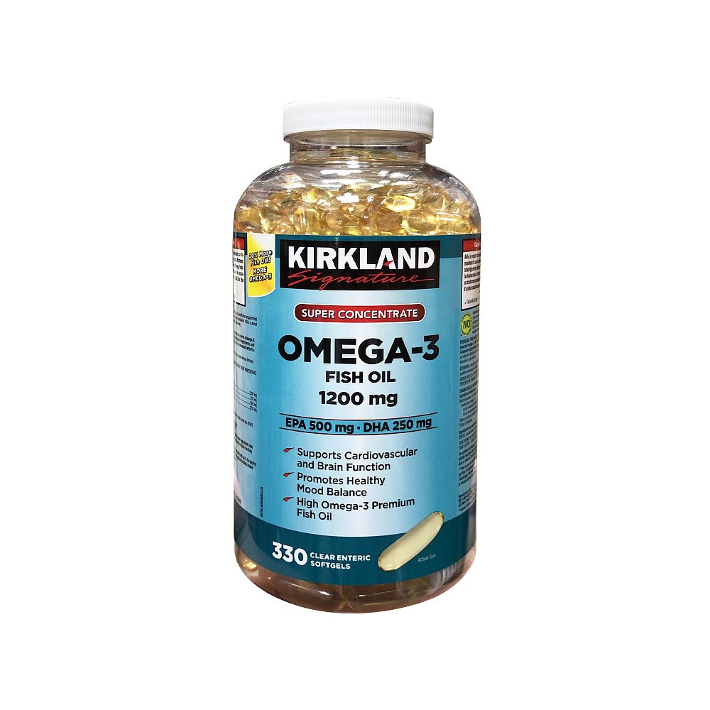 加拿大直邮KIRKLAND Signature/科克兰浓缩深海鱼油Omega-3 330粒