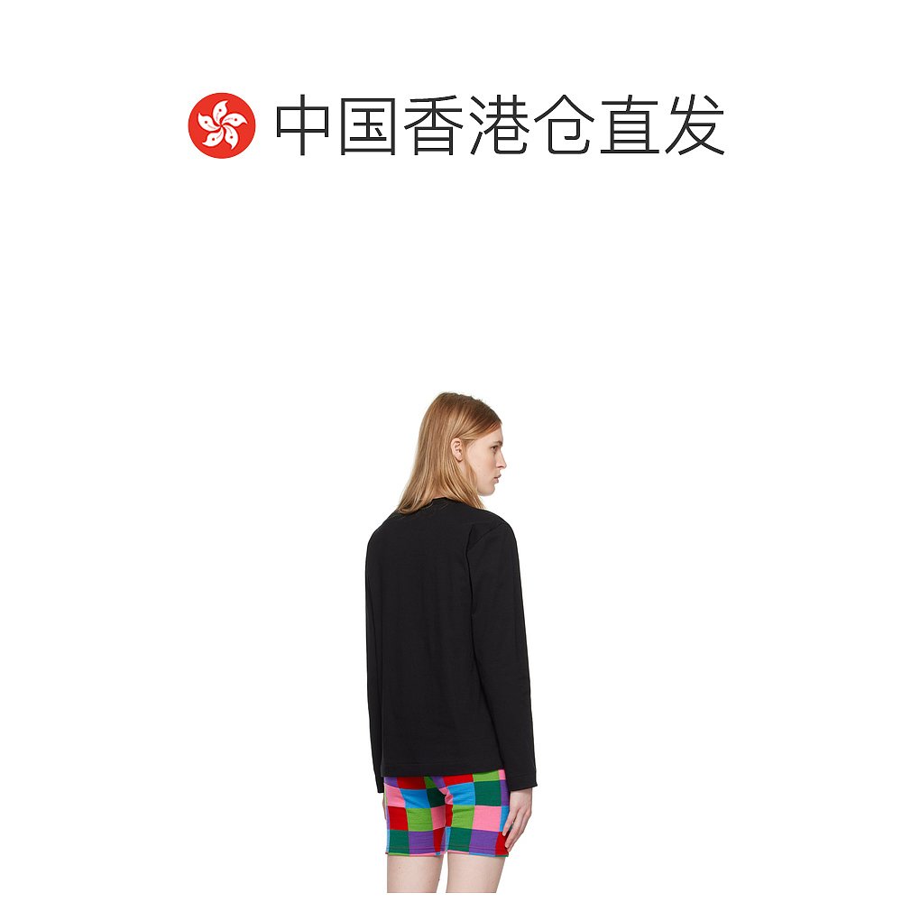 香港直邮潮奢 Comme Des Garcons Play 女士 黑色 Vertical Heart - 图1