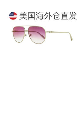 自营Longchamp Women's Petite Pilot Sunglasses LO174S 716 Gol