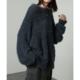 1h refundable Japanese direct mail Alfred Alex men and women same style fluff knitted round neck pullover retro mix