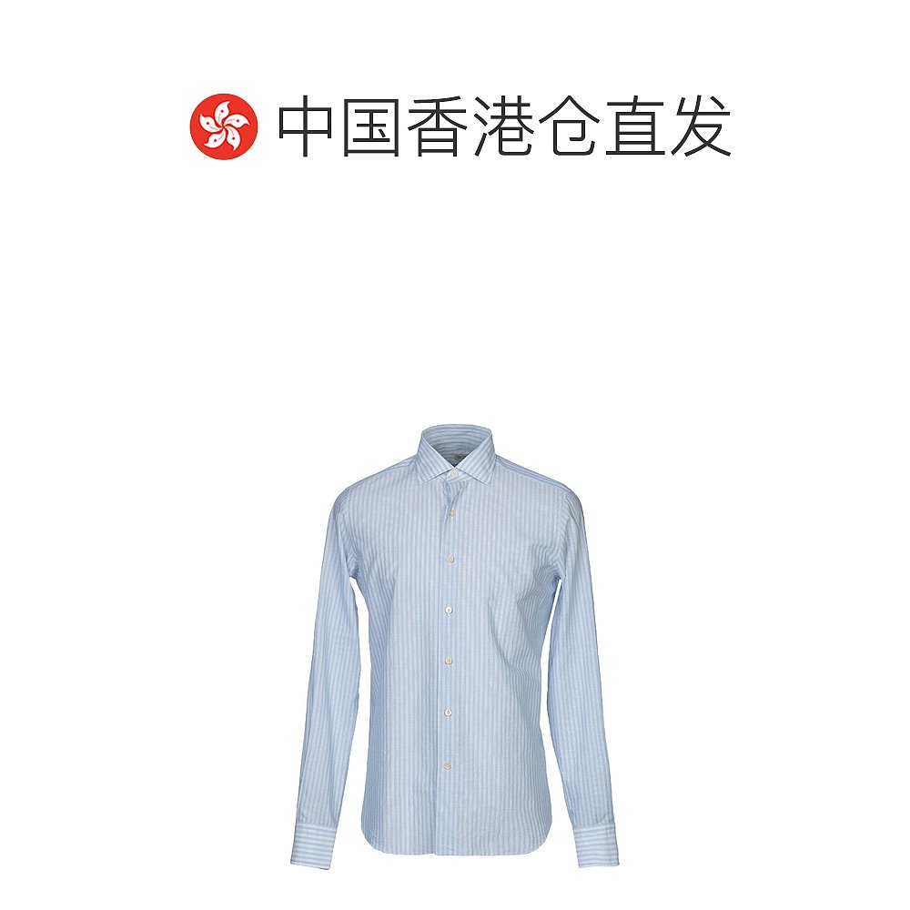 香港直邮潮奢 Alessandro Gherardi 男士条纹衬衫 - 图1