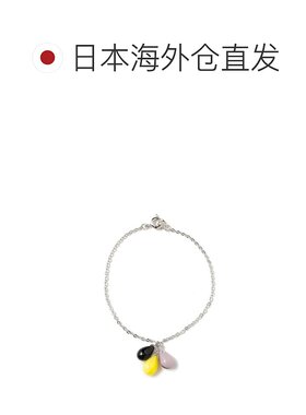 1h可退 日本直邮Ray BEAMS 女士 彩色滴型玻璃手链 精致金属链条