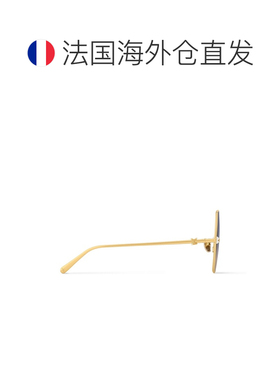 自营欧洲直邮LV路易威登 Pearl Twirl女士蓝色金属方形太阳眼镜
