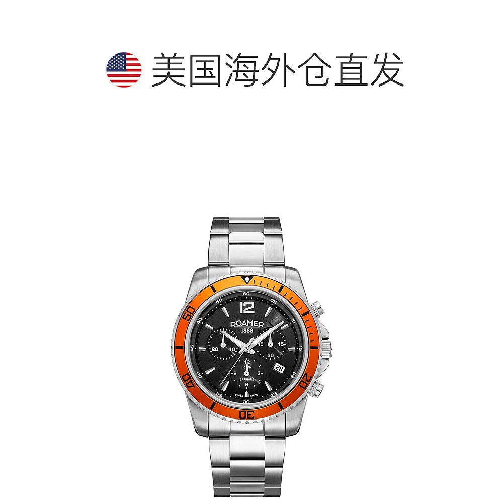 美国直邮Roamer男士Nautic Chrono10043mm石英手表-图1