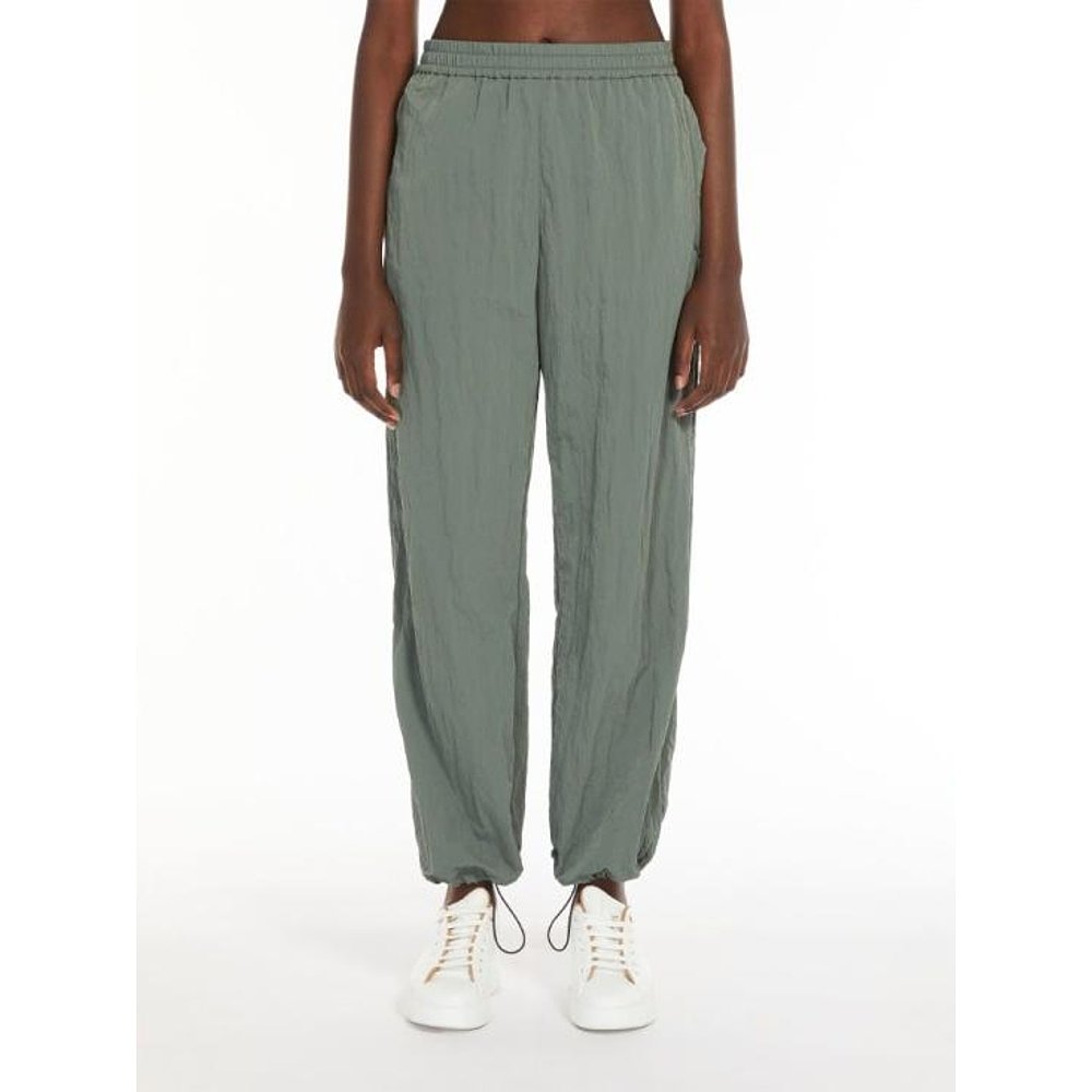 MAX MARA24SS直筒裤女2416131038600003 GREEN - 图0