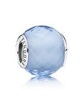 Pandora潘多拉吊饰蓝色小巧切面饰品简约百搭791499SBQ
