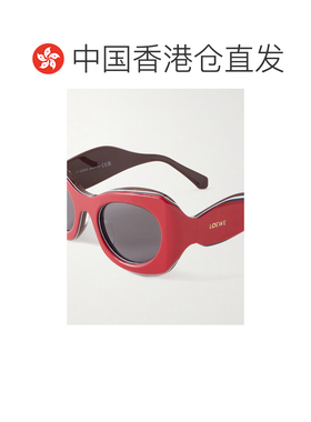 香港直邮LOEWE 罗意威 女士 + Paula's Ibiza D形框醋纤太阳眼镜