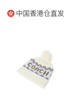 香港直邮COACH 女士帽子 CCL51CAH AW2025 白色 l【付后1h可退】