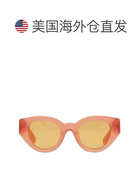 自营Burberry Meadow Orange Cat Eye Ladies Sunglasses BE4390F