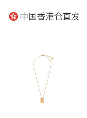 香港直邮VERSACE 男士项链 10215881A006203J000 CO配饰吊坠金色