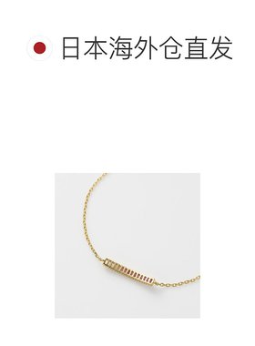 日本直邮日潮 agete 阿卡朵K18YG蓝宝石手链红色 均码黄金首饰