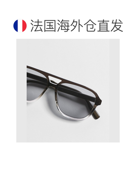 自营欧洲直邮Dior迪奥 bbon男士渐变棕色醋酸纤维飞行员太阳镜