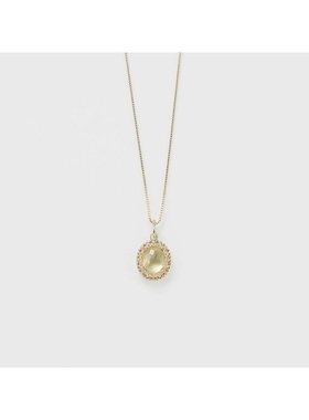 日潮 agete 阿卡朵K10石英/贝壳吊饰黄色 均码