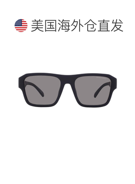 自营Armani Exchange Grey Square Men's Sunglasses AX4154SU 83