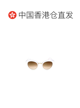 1h可退 香港直邮GUCCI 女士眼镜 GG3808AUA AW2021 白色 徽标细节