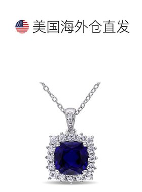 自营 mimi & max3 3/5 CT TGW Created 蓝色和 Created 白色蓝宝9