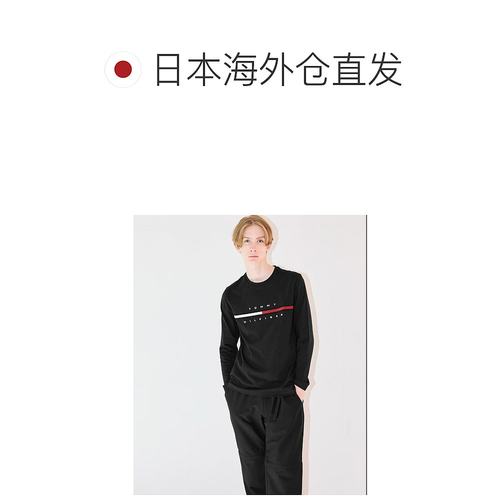 日本直邮TOMMY HILFIGER 汤米希尔费格标志长袖T恤 TINO TEE TO32 - 图1