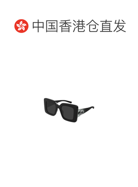 1h可退 香港直邮GUCCI 女士眼镜 GG2025S001 CO 黑色 几何框太阳