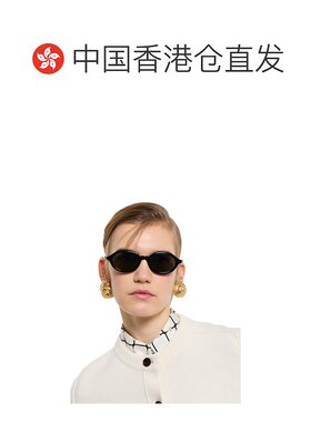 1h可退 香港直邮Gucci 圆形镜框太阳镜 859496J0740古驰