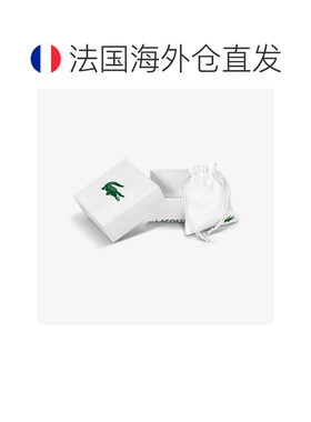 自营欧洲直邮Lacoste法国鳄鱼 Script女士金色精钢水晶手链