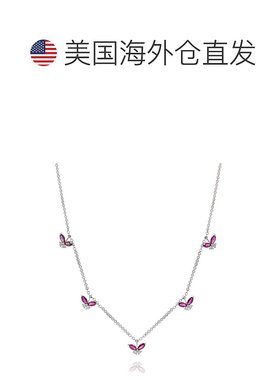 自营 Diana M. 钻石项链 - 白色 美国奥莱直发吊坠银饰