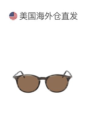 自营Salvatore Ferragamo Brown Round Ladies Sunglasses SF911S