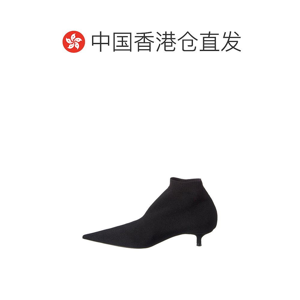 【99新未使用】香港直邮BALENCIAGA 黑色女士低跟鞋 615010-W1802 - 图1