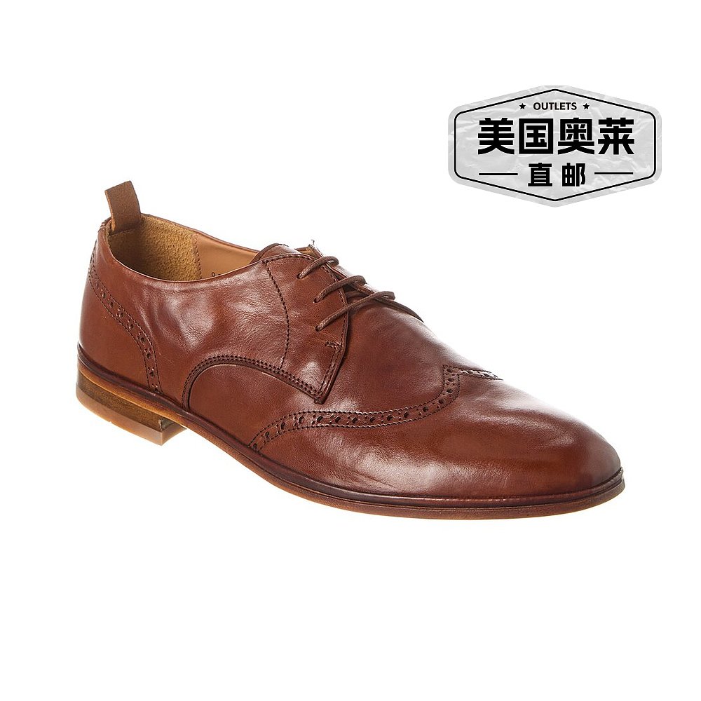 Antonio Maurizi Wingtip 皮革乐福鞋 - 棕色 【美国奥莱】直发 - 图0