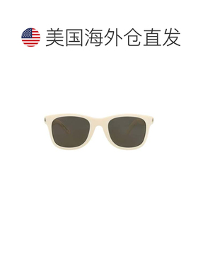 自营saint laurent方形镜框回收醋酸纤维太阳眼镜-象牙色象牙色