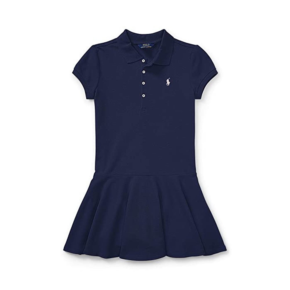 香港直邮潮奢 Polo Ralph Lauren 女童短袖Polo衫式连衣裙(大童)