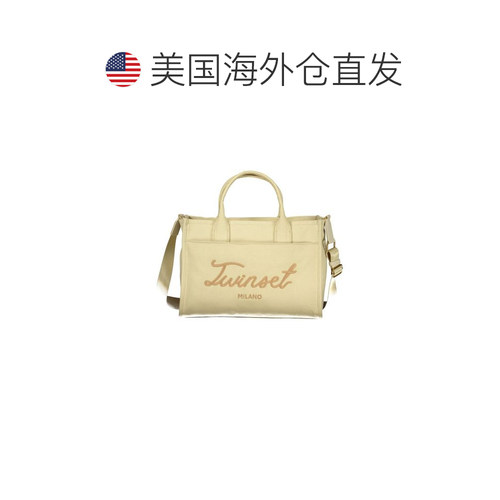 自营twin-setTwinset Cotton Women Women's Tote - beige 美国奥 - 图1