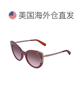 自营Salvatore Ferragamo Brown Gradient Cat Eye Ladies Sungla