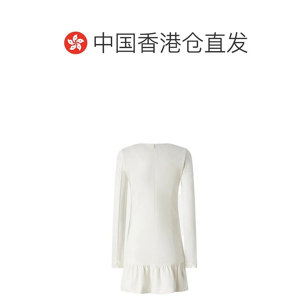香港直邮PINKO 女士连衣裙 105769A15MZ05 AW2025 白色 Round-Nec - 图1
