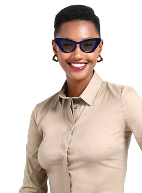 1h可退 潮奢 Burberry 巴宝莉 女士 太阳眼镜 blue蓝色 舒适时尚