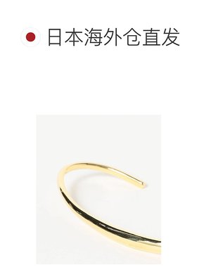 1h可退 日本直邮ISOLATION 女士金色曲线开口手镯 64422780015
