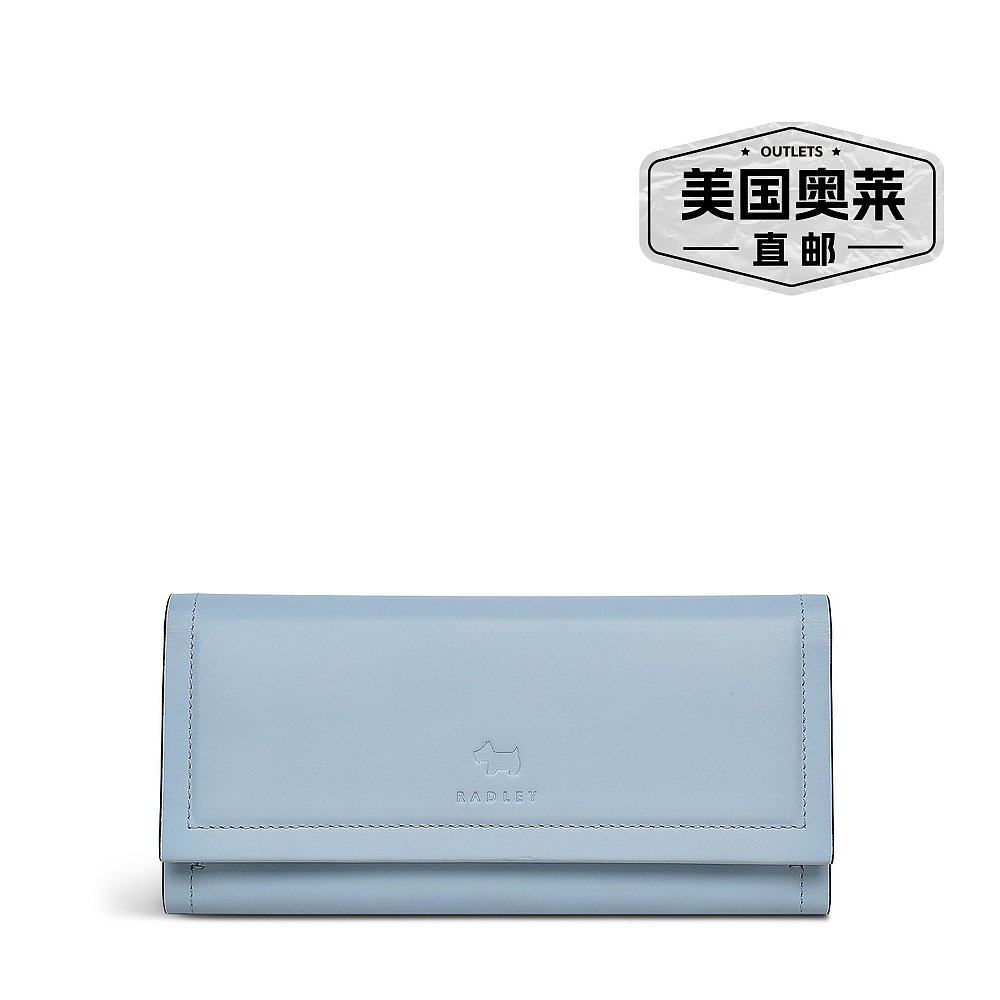自营radleyHeritage Border Large Flapover Wallet - smoke blue - 图0