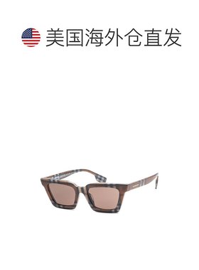 自营Burberry Women's Briar 52mm Sunglasses, Brown - brown 美