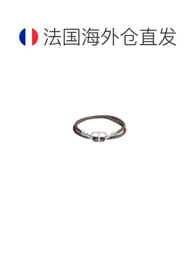 自营欧洲直邮Dior迪奥 男士羊皮棕色手镯手链配饰