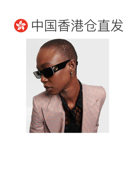 香港直邮Gucci 古驰 女士 矩形太阳眼镜 000919 black黑色 舒适时