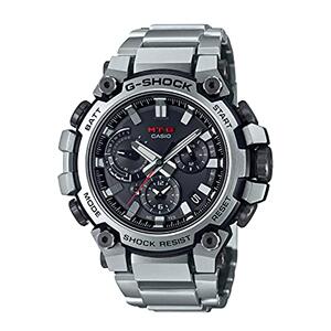 【日本直邮】G Shock卡西欧 手表男款光动能电波表银 MTG-B3000D-