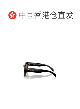 1h可退 香港直邮Prada 普拉达 女士 徽标太阳镜 PRA09S black黑色