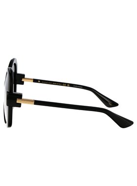 GUCCI 女士眼镜 GG1432S001 CO 黑色 圆形太阳镜