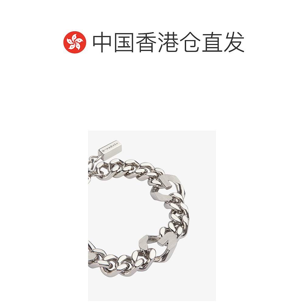 香港直邮潮奢 Givenchy纪梵希男士徽标G形手链-图1