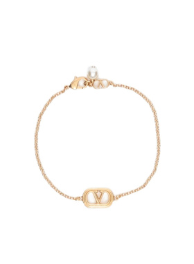 1h可退 VALENTINO 女士手链手镯 WJ0Y76UXMR5G CO 黄色 徽标手链