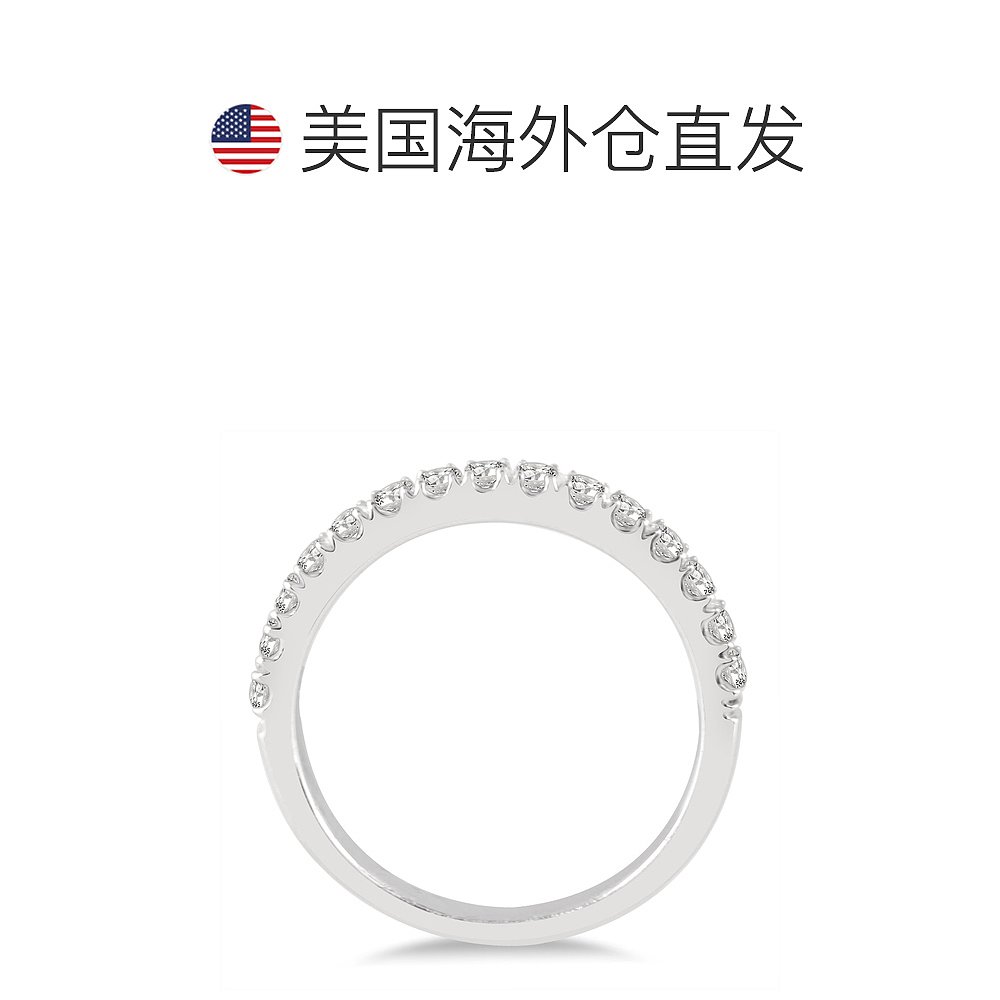 monary1/2 Carat TW Diamond Wedding Band in 10K White Gold - - 图1