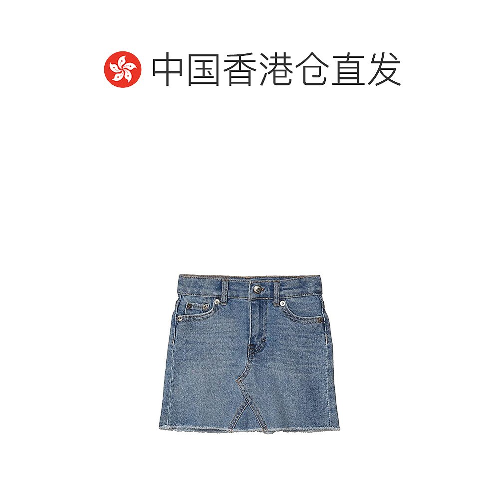 香港直邮潮奢 Levi'S 李维斯 女童高腰牛仔半身裙(小童)童装 - 图1