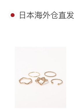 1h可退 日本直邮CAYHANE 女士异域风情金属戒指套装 手工制作 独